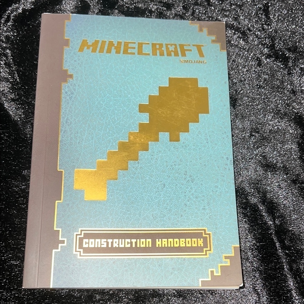 Minecraft Construction Handbook - Blue and Gold $15